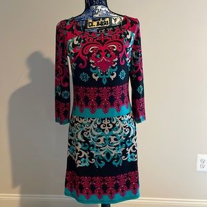 INC Dress- Size Small - Embroidered A-Line Silhouette